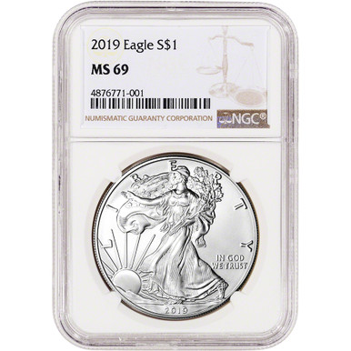 2019 American Silver Eagle - NGC MS69 [19-ASE-N-MS69-NSL]