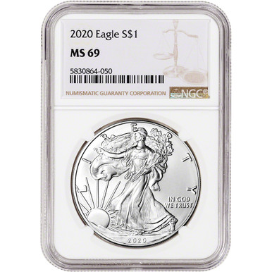 2020 American Silver Eagle - NGC MS69 [20-ASE-N-MS69-NSL]