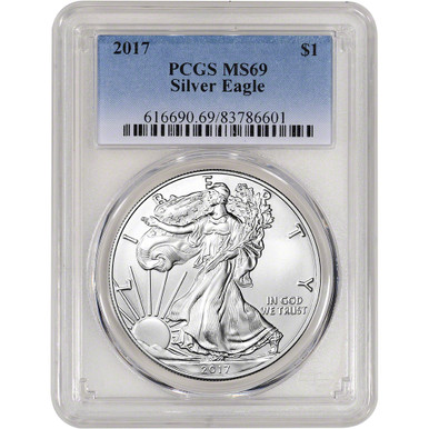 2017 American Silver Eagle - PCGS MS69 [17-ASE-P-MS69] - Liberty Coin