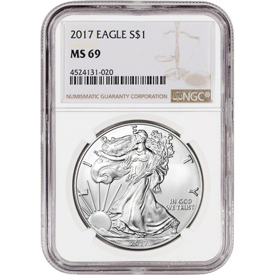 2017 American Silver Eagle - NGC MS69 [17-ASE-N-MS69-NSL]