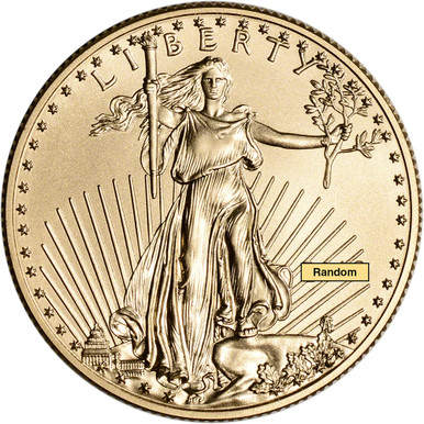 American Gold Eagle (1/2 oz) $25 - BU - Random Date [X-AGE-25-BU