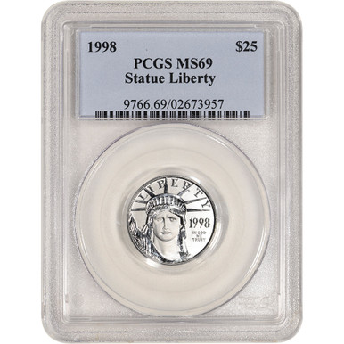 1998 American Platinum Eagle 1/4 oz $25 - PCGS MS69 [98-APE-25-P