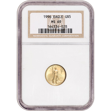 1996 American Gold Eagle 1/10 oz $5 - NGC MS69 [96-AGE-5-N-MS69