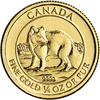 2014 Canada Gold Arctic Fox $10 - 1/4 oz - BU [14-CAN-G10-FOX-BU