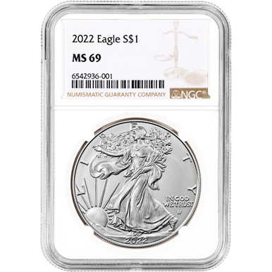 2022 American Silver Eagle - NGC MS69 [22-ASE-N-MS69-NSL]