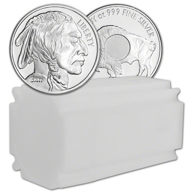 Roll Of 20 – Sunshine Mint 1 Troy Oz .999 Silver Walking Liberty Round, Uncirculated
