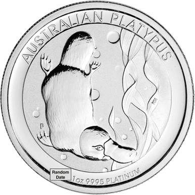 Australia Platinum Platypus (1 oz) $100 - BU - Random Date [X-AU