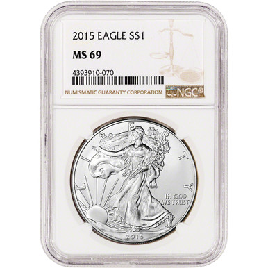 2015 American Silver Eagle - NGC MS69 [15-ASE-N-MS69-NSL]