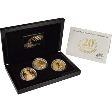 2006 W US American Gold Eagle 20th Anniversary Three-Coin Set [US