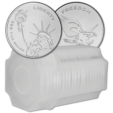 銀貨 FREEDOM 1オンス 99.9% 1 oz Silver Liberty Freedom Rounds