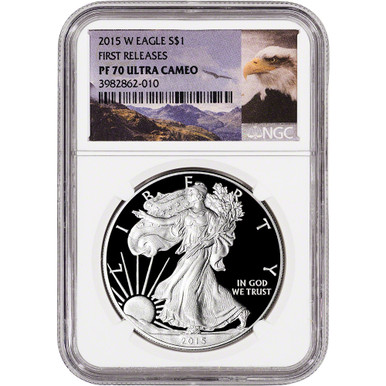 2015 W American Silver Eagle Proof - NGC PF70 UCAM First Releases