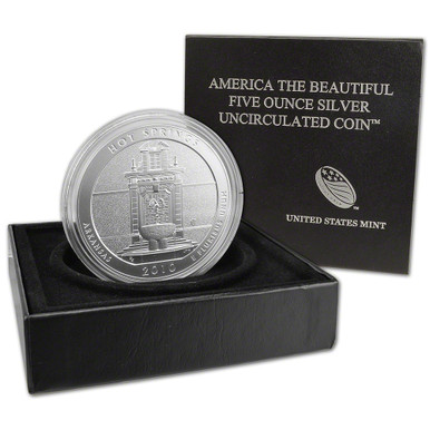2010 P ATB Hot Springs National Park Silver Uncirculated Coin 5 oz