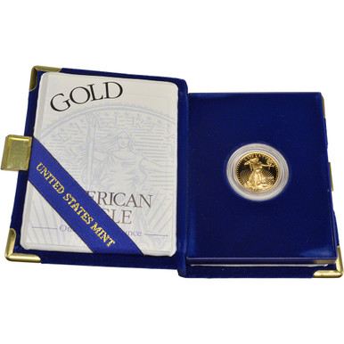 1999-W American Gold Eagle Proof (1/4 oz) $10 in OGP [US-99-W-AGE