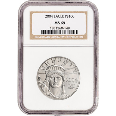2004 American Platinum Eagle 1 oz $100 - NGC MS69 [04-APE-100-N