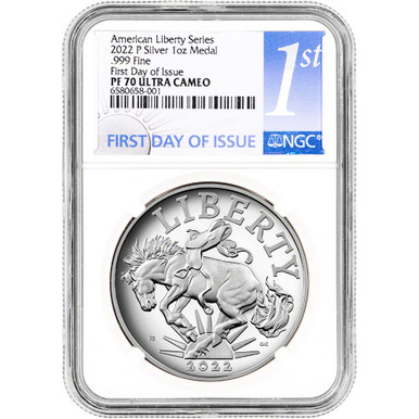 2022 P US American Liberty Silver Medal Proof NGC PF70 UCAM First