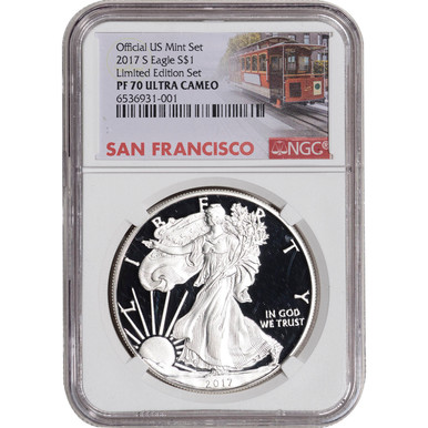 2017 S American Silver Eagle Proof - From Limited Edition