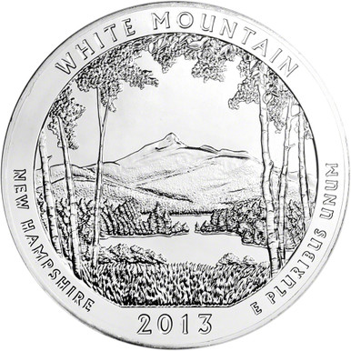 2013 ATB White Mountain Silver 5 oz 25C - BU [13-ATB-WMT-BU