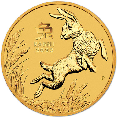 2023 P Australia Gold Lunar Series III Year of the Rabbit 1/4 oz $25 