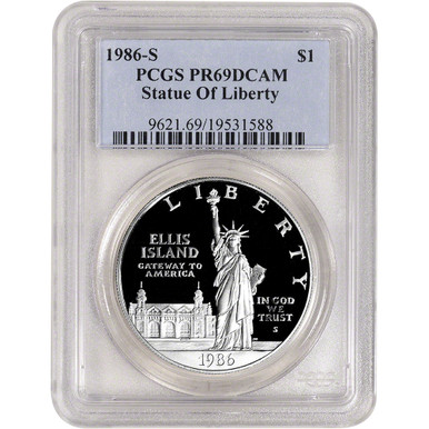 1986 S US Statue of Liberty Commemorative Proof Silver