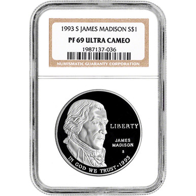 1993 S US Bill of Rights Commemorative Proof Silver Dollar - NGC