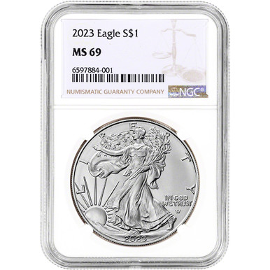2023 American Silver Eagle - NGC MS69 [23-ASE-N-MS69-NSL]
