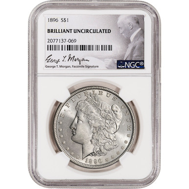 1896 US Morgan Silver Dollar $1 - NGC Brilliant Uncirculated [MORGAN-96-N-BU-GTM]