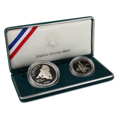 1995 US Civil War 2-Coin Commemorative Proof Set [US-MC-2SET-95-CW