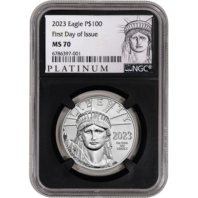 2023 American Platinum Eagle 1 oz $100 NGC MS70 First Day Issue