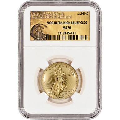 2009 US Gold $20 Ultra High Relief Double Eagle - NGC MS70 - UHR