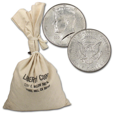 90% Silver 1964 Kennedy Half Dollars - $500 Face Value Bag [X-BAG-90-KENNEDY(500)]