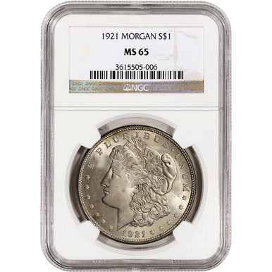 NGC MS65 ネパール銀貨　1981 MORGAN-21-N-MS65__33080.
