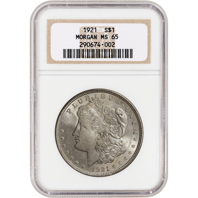 1921 US Morgan Silver Dollar $1 - NGC MS65 [MORGAN-21-N-MS65-OSH