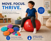 Exercise Ball and Tactile Disc Combo Set