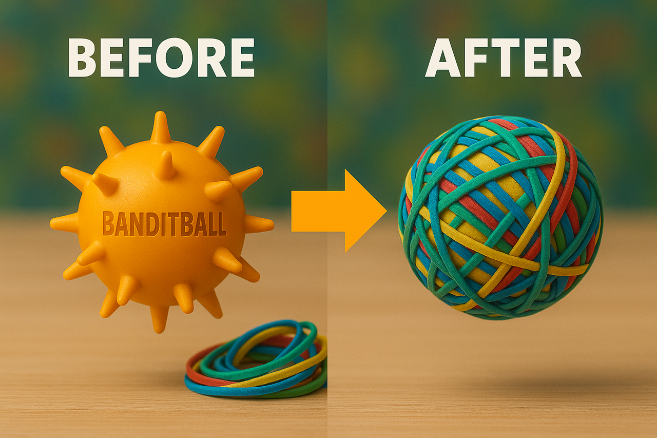 BandItBall Buildable High Bounce Motor Skills Ball