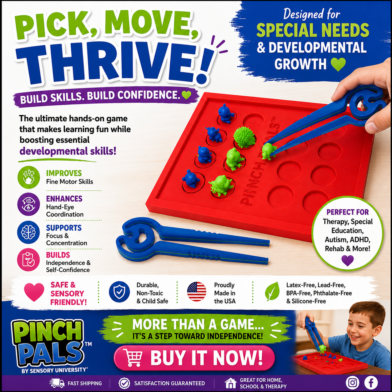 Pinch Pals ™ Dexterity Builder