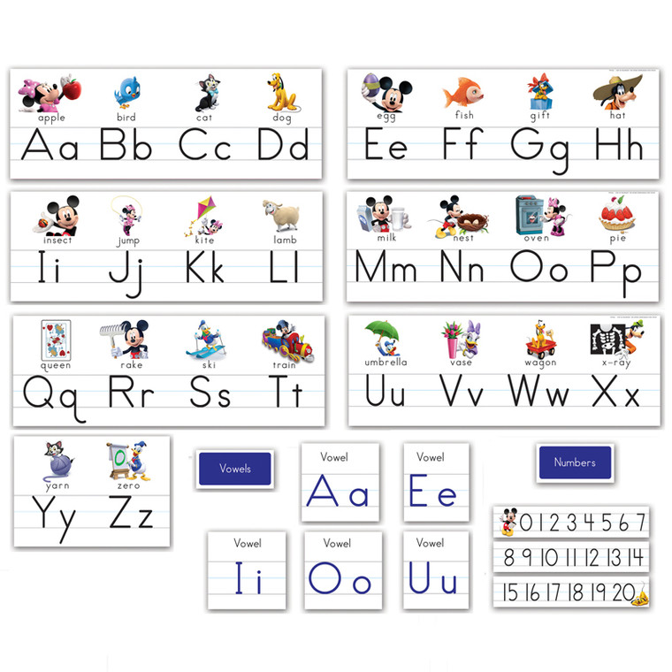 Mickey Mouse Alphabet Line