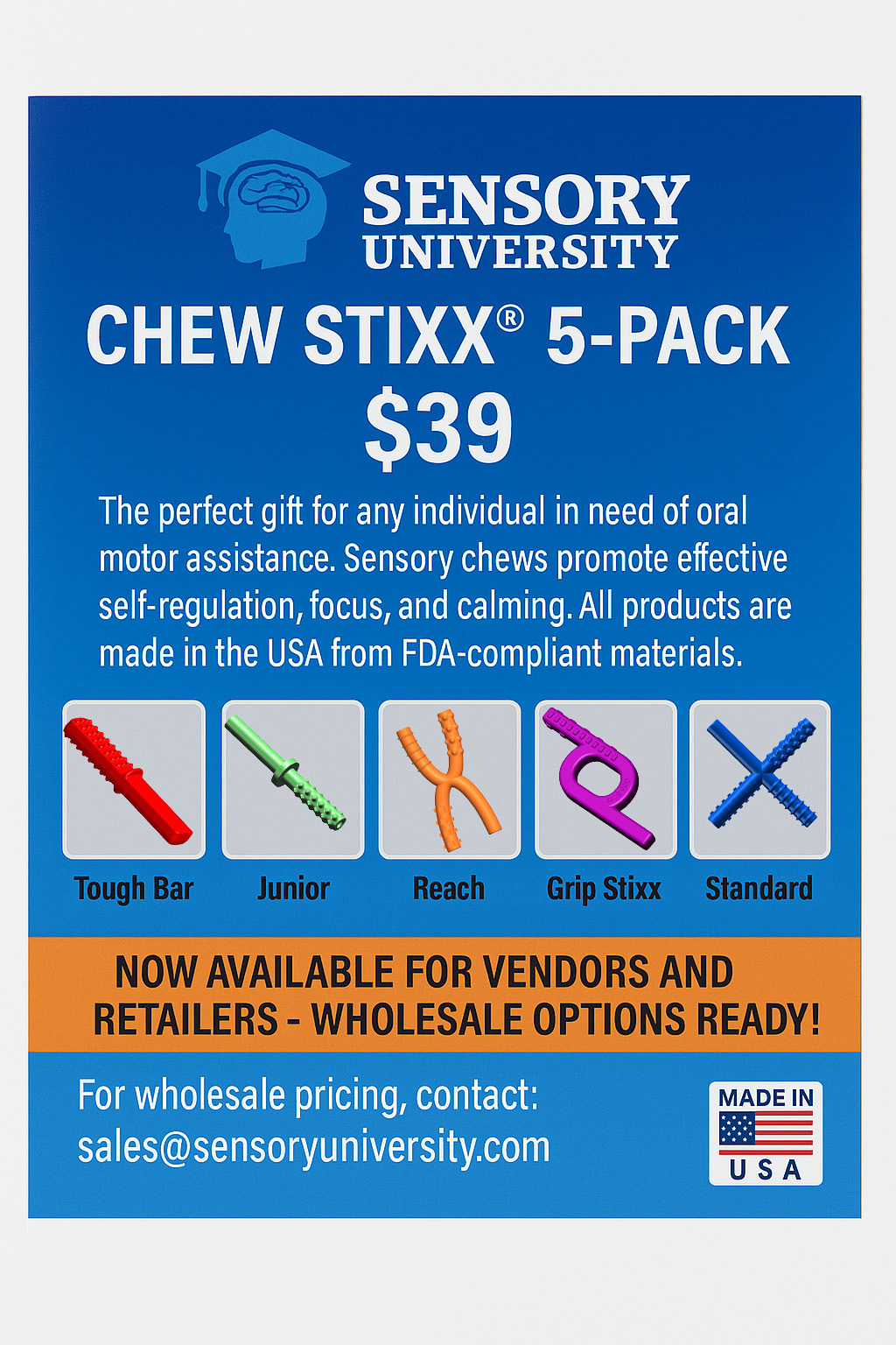 Chew Stixx® 5-Pack – Sensory University