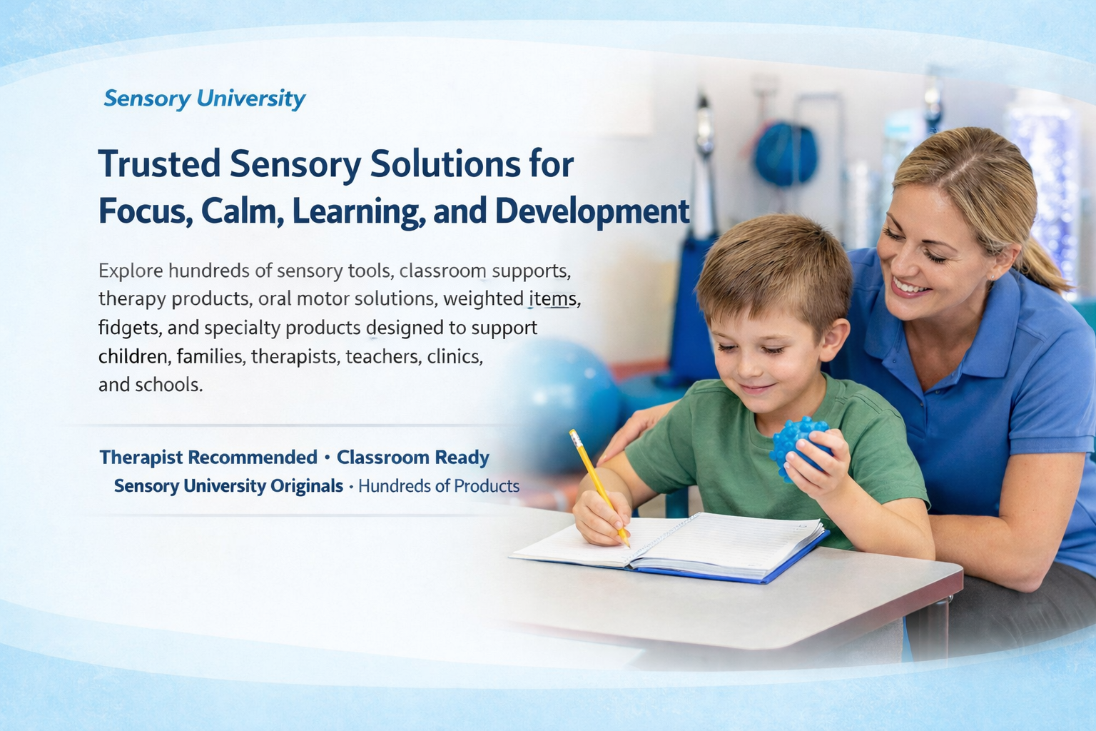 Sensory University sensory solutions banner