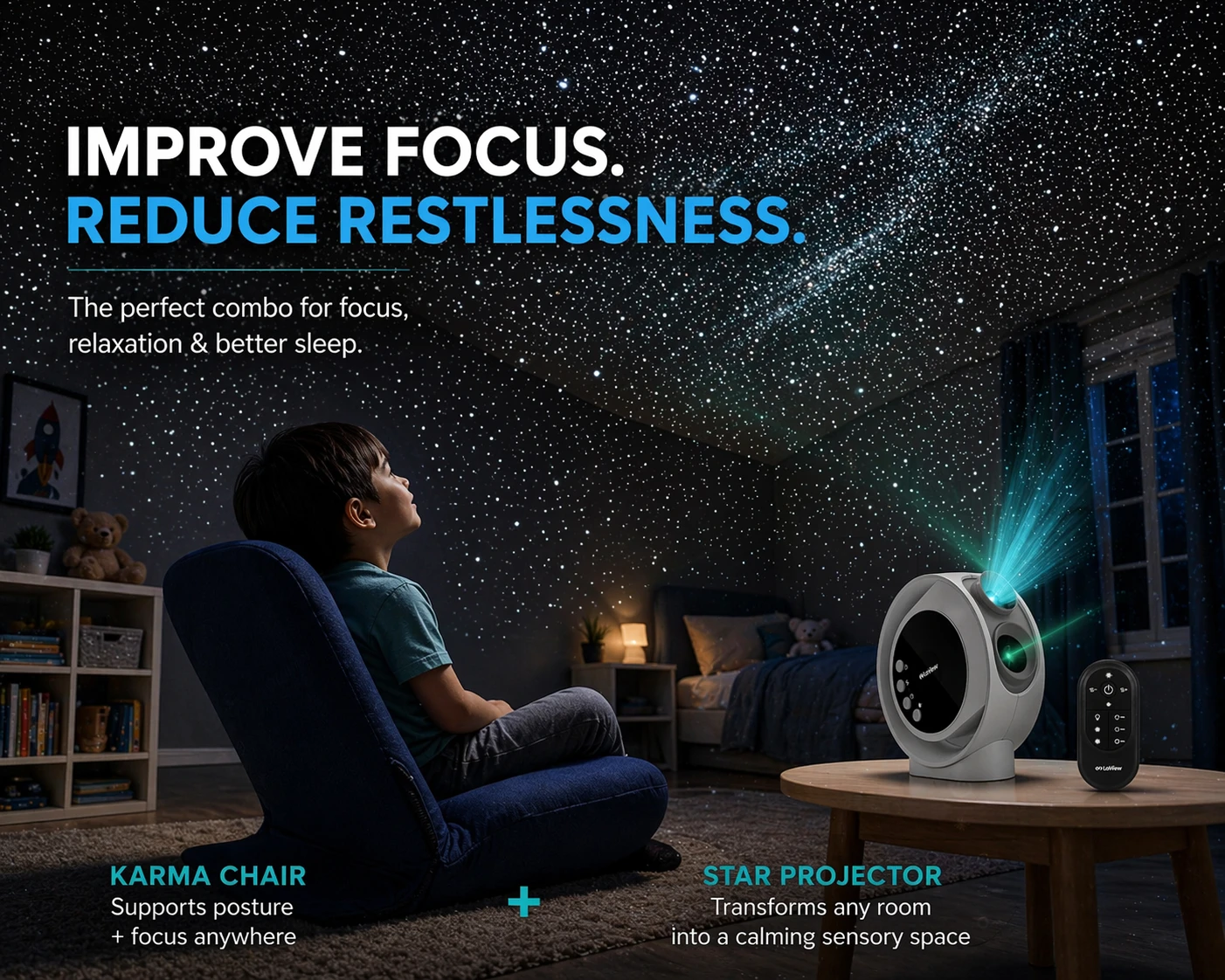 Karma Chair and Star Projector Combo