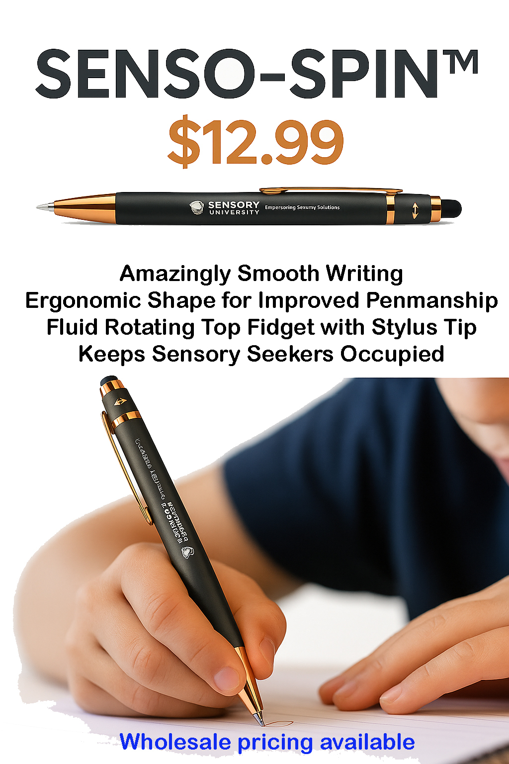Senso Spin™ Fidget Pen