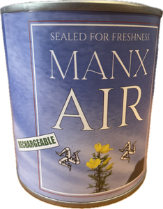 A tin of Manx air from the Isle of Man A tin of Manx air from the Isle of Man