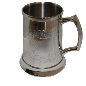 Engraved Pewter Tankard Engraved Pewter Tankard