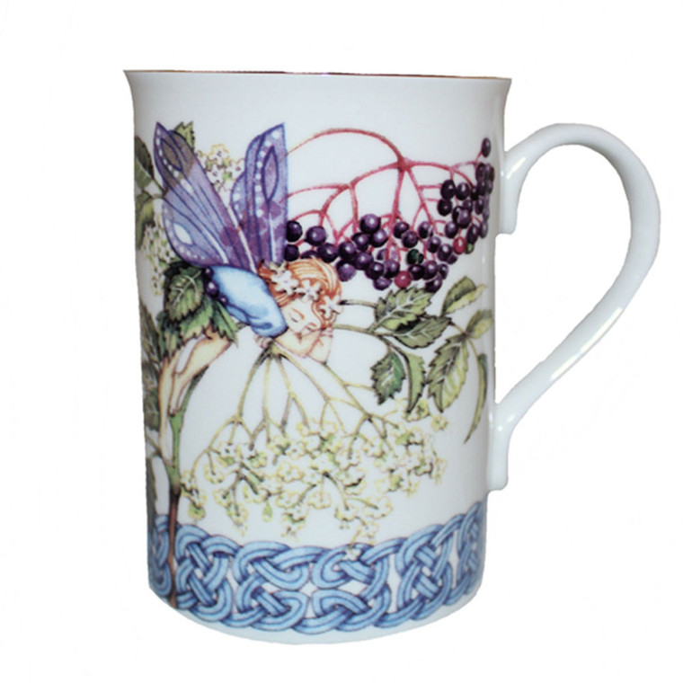 Manx flower fairy elder flower mug