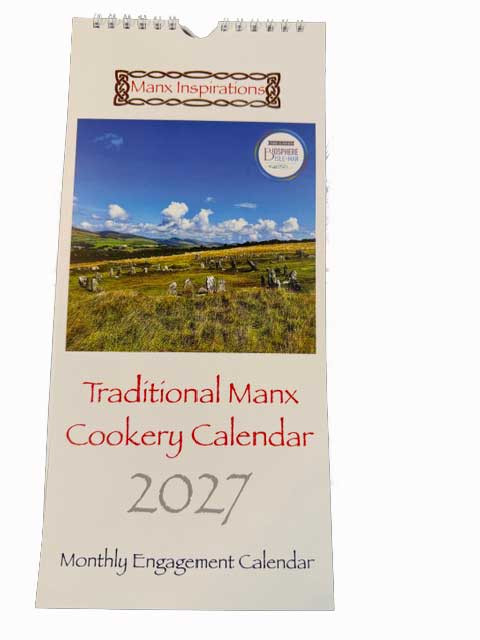 Isle of Man slim calendar with Manx recipes