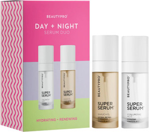 Beauty Pro Day + Night Serum Duo - HYALURONIC ACID Daily Serum 50ml + NEW BAKUCHIOL Daily Serum 50ml