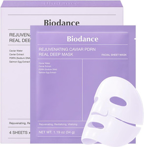 Biodance Rejuvenating Caviar PDRN Real Deep Mask Sheets - 4 x 34g