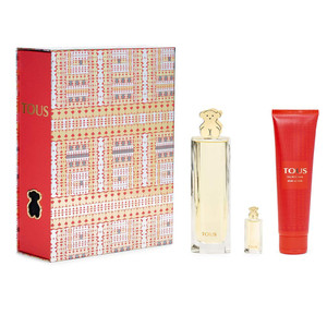 Tous Gift Set 90ml EDT Spray + 150ml Body Lotion + 4.5ml EDT + Metal Tin