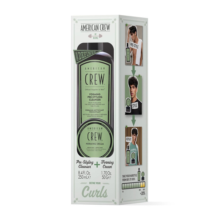 American Crew Forming Duo Gift Set 250ml Pre-Styling Cleanser + 50g Forming Cream