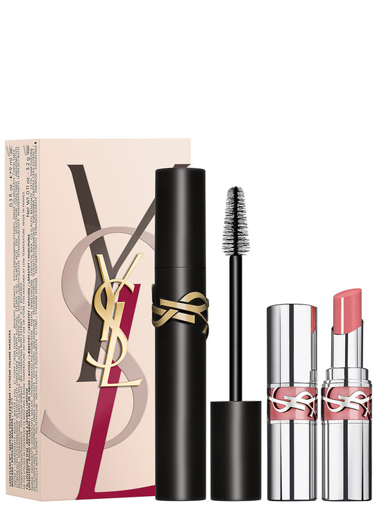 Yves Saint Laurent Gift Set 9ml Lash Clash Extreme Volume Mascara + Mini Rouge Pur Couture Lip Stick 25