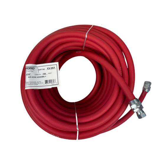 100' x 5/16" Air Hose Assy (Red Smooth) [13-357]